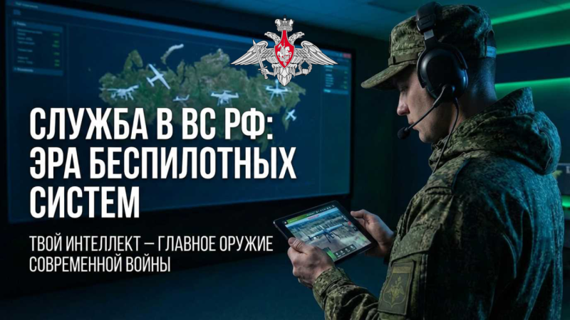 МУЖЧИН В ВОЗРАСТЕ ОТ 18 ДО 45 ЛЕТ ПРИГЛАШАЮТ ПРИНЯТЬ УЧАСТИЕ В ОТБОРЕ ДЛЯ СЛУЖБЫ В СОВРЕМЕННЫХ ПОДРАЗДЕЛЕНИЯХ БЕСПИЛОТНЫХ СИСТЕМ